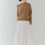 Flocky Lace Skirt