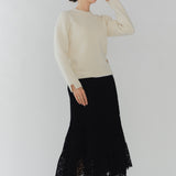 Flocky Lace Skirt