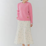 Fukure Embroidered Flare Skirt