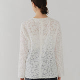 Lace Jacquard Blouse