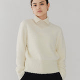 Glossy Mohair Turtleneck Sweater