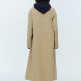 (yori) Hooded Single Long Coat