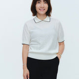 (yori) Cotton Eyelet Knit