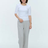 (yori) Shoulder Pad Half Sleeve Tee