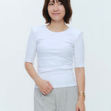 (yori) Shoulder Pad Half Sleeve Tee