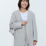 (yori) Dry Oxford Ribbon Sleeve Jacket