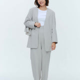 (yori) Dry Oxford Ribbon Sleeve Jacket