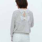 (yori) Back Dot Ribbon Knit