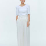 (yori) Shoulder Pad Half Sleeve Tee