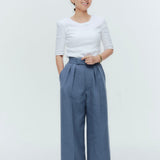 (yori) Shoulder Pad Half Sleeve Tee