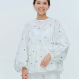 (yori) Blossom Gather Puff Blouse