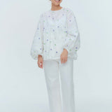 (yori) Blossom Gather Puff Blouse