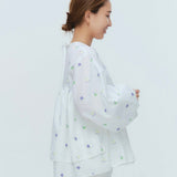 (yori) Blossom Gather Puff Blouse
