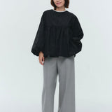 (yori) Blossom Gather Puff Blouse
