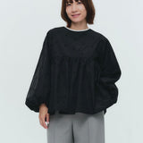 (yori) Blossom Gather Puff Blouse