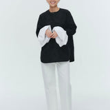 (yori) Blossom Balloon Cuff Blouse