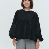 (yori) Blossom Gather Puff Blouse