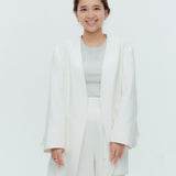 (yori) Dry Oxford Ribbon Sleeve Jacket