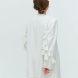 (yori) Dry Oxford Ribbon Sleeve Jacket
