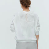 (yori) Back Dot Ribbon Knit