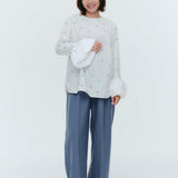 (yori) Blossom Balloon Cuff Blouse
