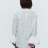 (yori) Blossom Balloon Cuff Blouse