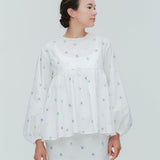 (yori) Blossom Gather Puff Blouse