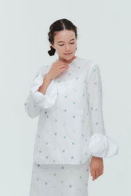 Blossom Balloon Cuff Blouse