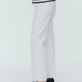 Audrey Tapered White Denim