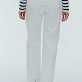 Audrey Tapered White Denim