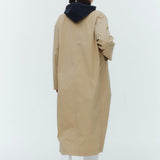 (yori) Hooded Single Long Coat