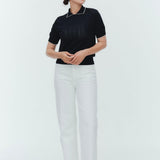 Audrey Tapered White Denim