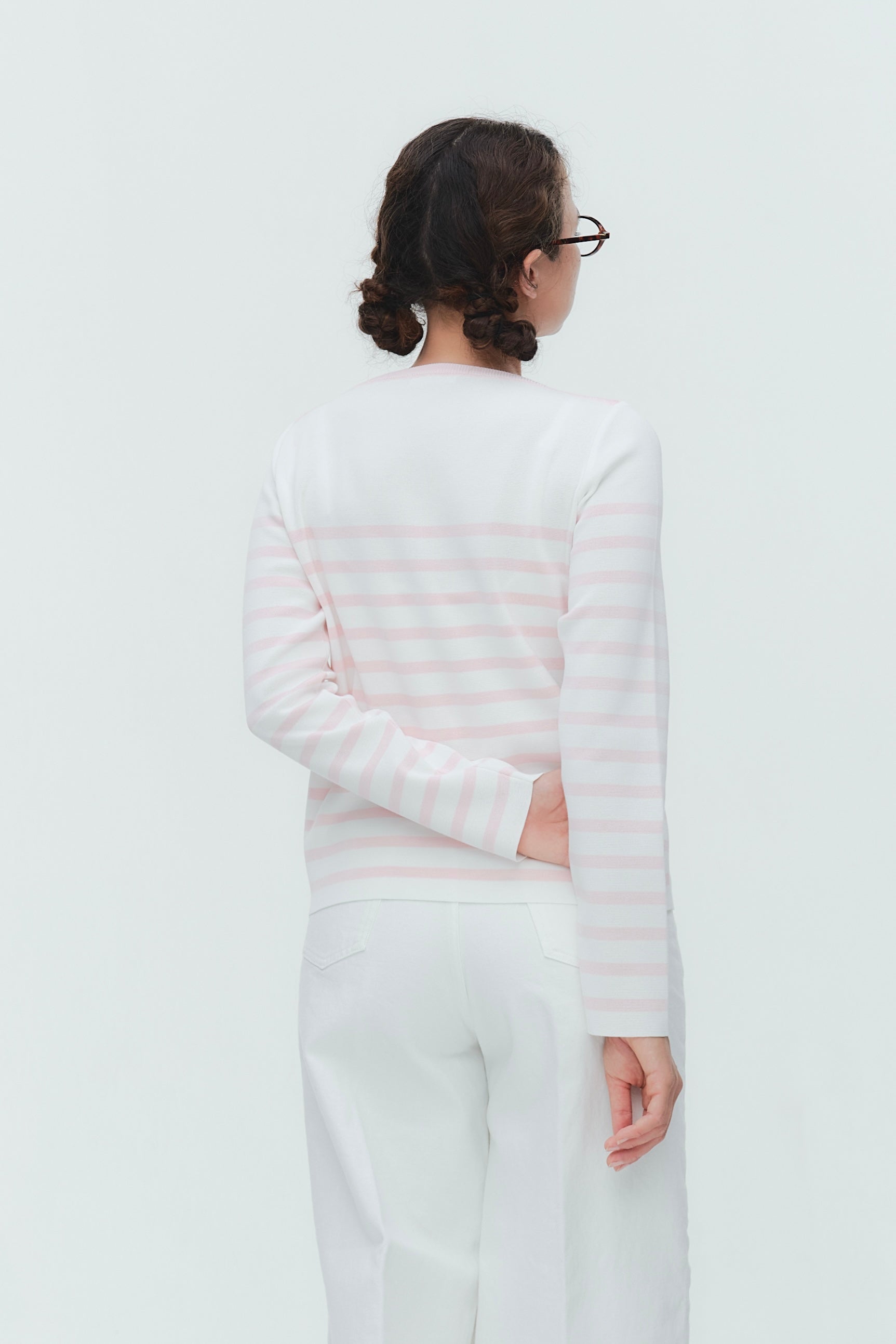 Marine Stripe Boat Neck Knit – yori / shirocon Global
