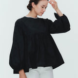 (yori) Blossom Gather Puff Blouse