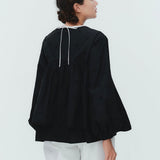 (yori) Blossom Gather Puff Blouse