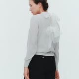 (yori) Back Dot Ribbon Knit