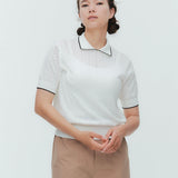 (yori) Cotton Eyelet Knit