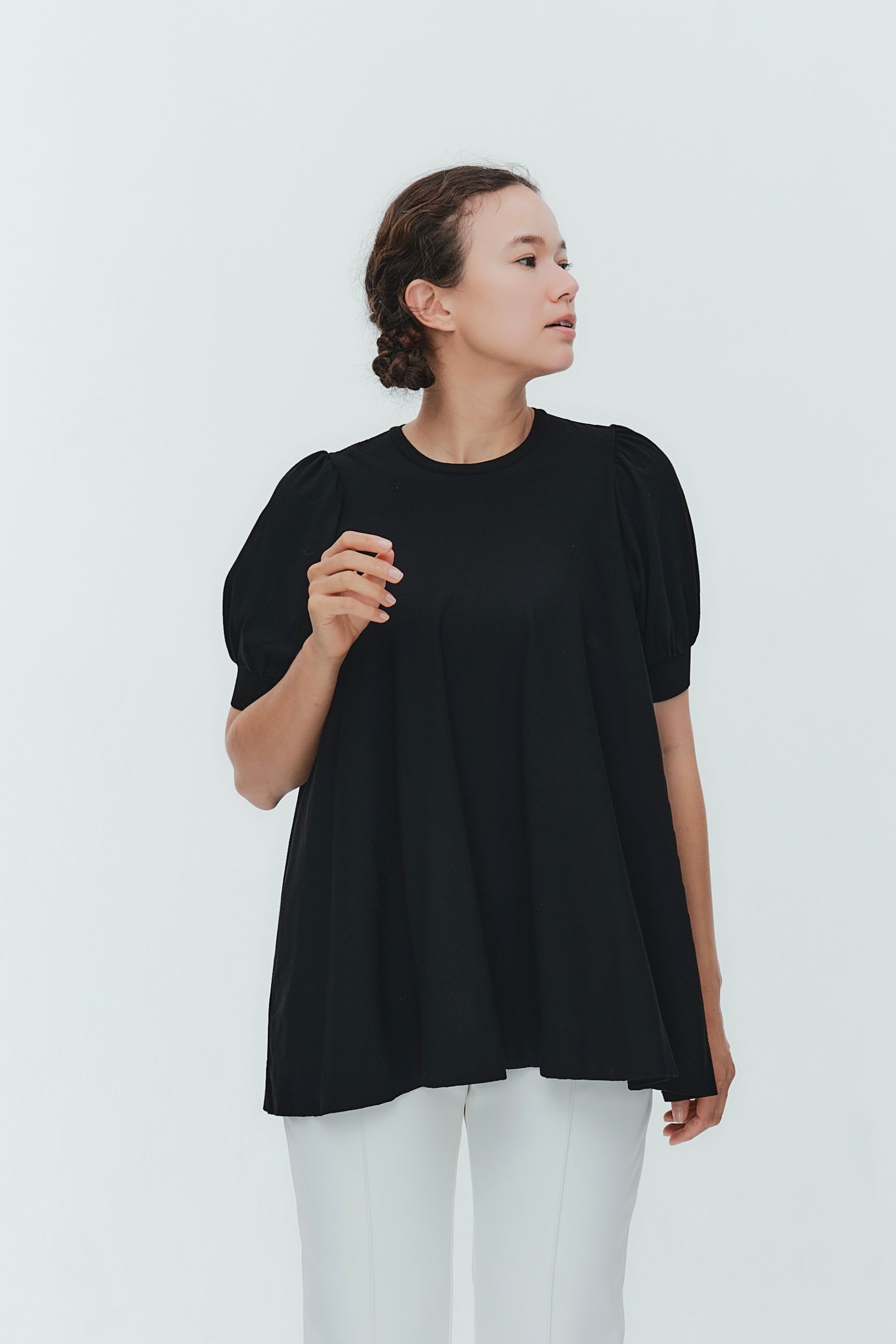 A-Line Puff Sleeve Knit
