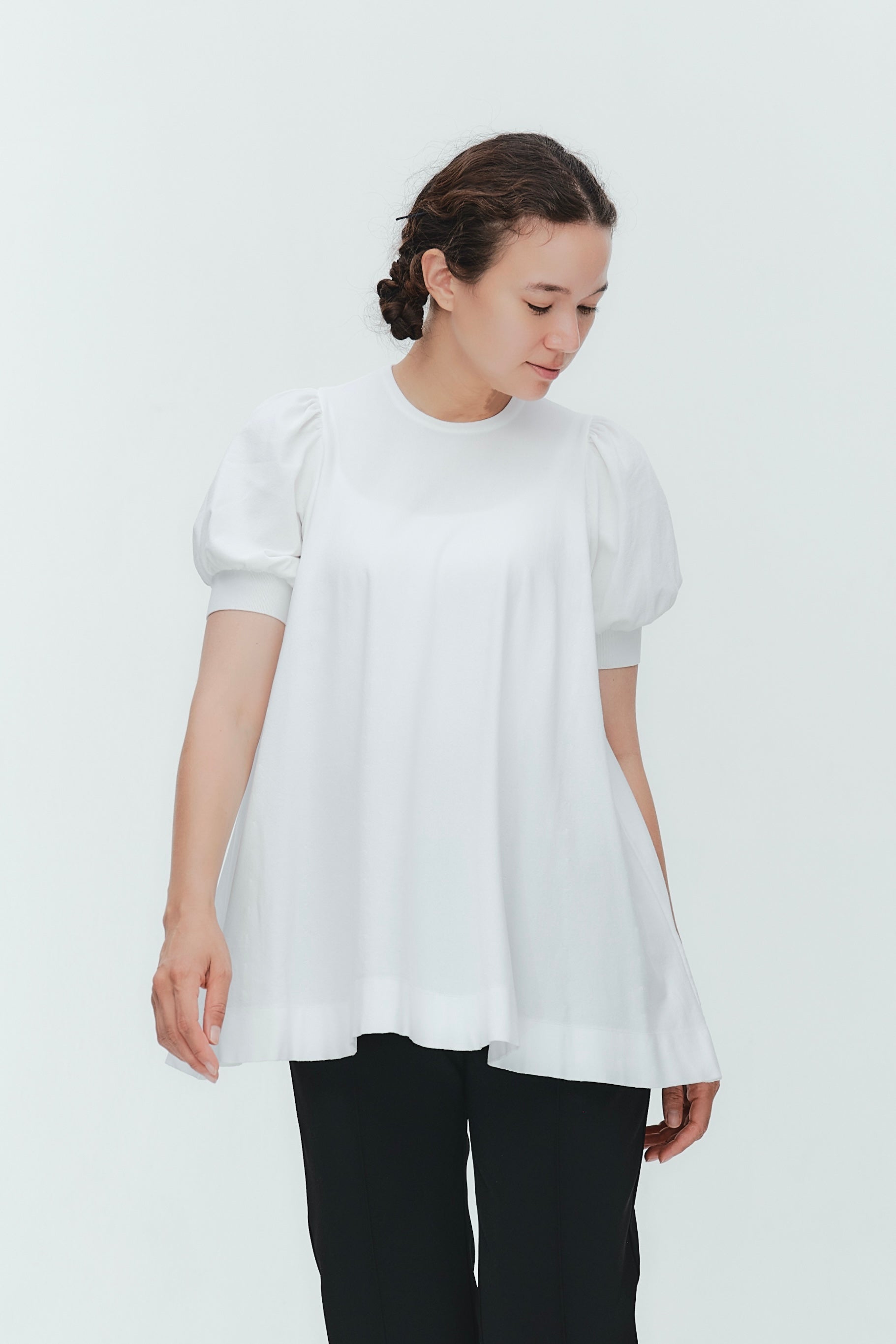 A-Line Puff Sleeve Knit