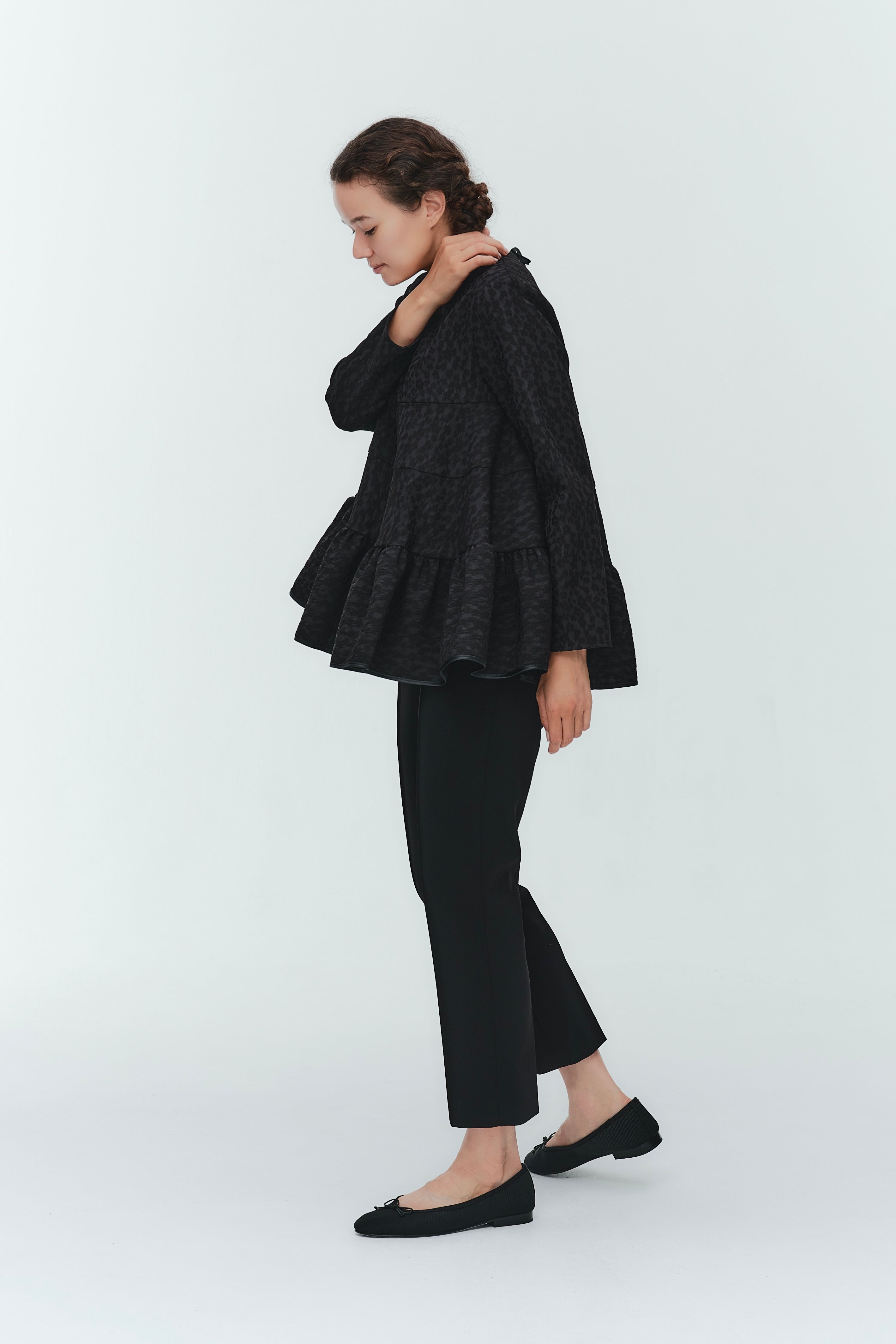 Double Cloth Pin Tuck Pants