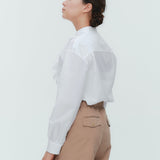 (yori) Ruffle Gather Blouse