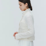 (shirocon) Shirring Flower Cardigan