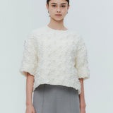 (shirocon) Fluffy Quilted Blouse
