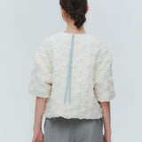 (shirocon) Fluffy Quilted Blouse