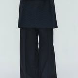 (shirocon) High-Waist Baggy Pants