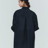 (shirocon) Sheer Jacquard Shirt