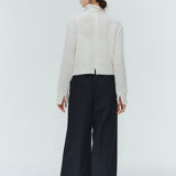 (shirocon) Shirring Flower Cardigan