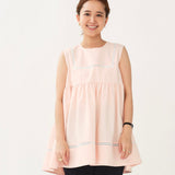 Petite Lace Gather Blouse