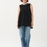 Petite Lace Gather Blouse