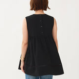 Petite Lace Gather Blouse